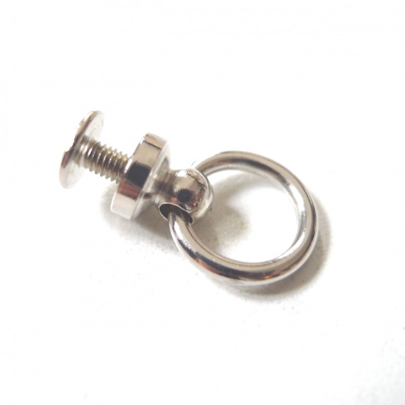 AX - Bouton de col poignée avec anneau coloris Argent 7 mm - LE COMPTOIR  DES FEES