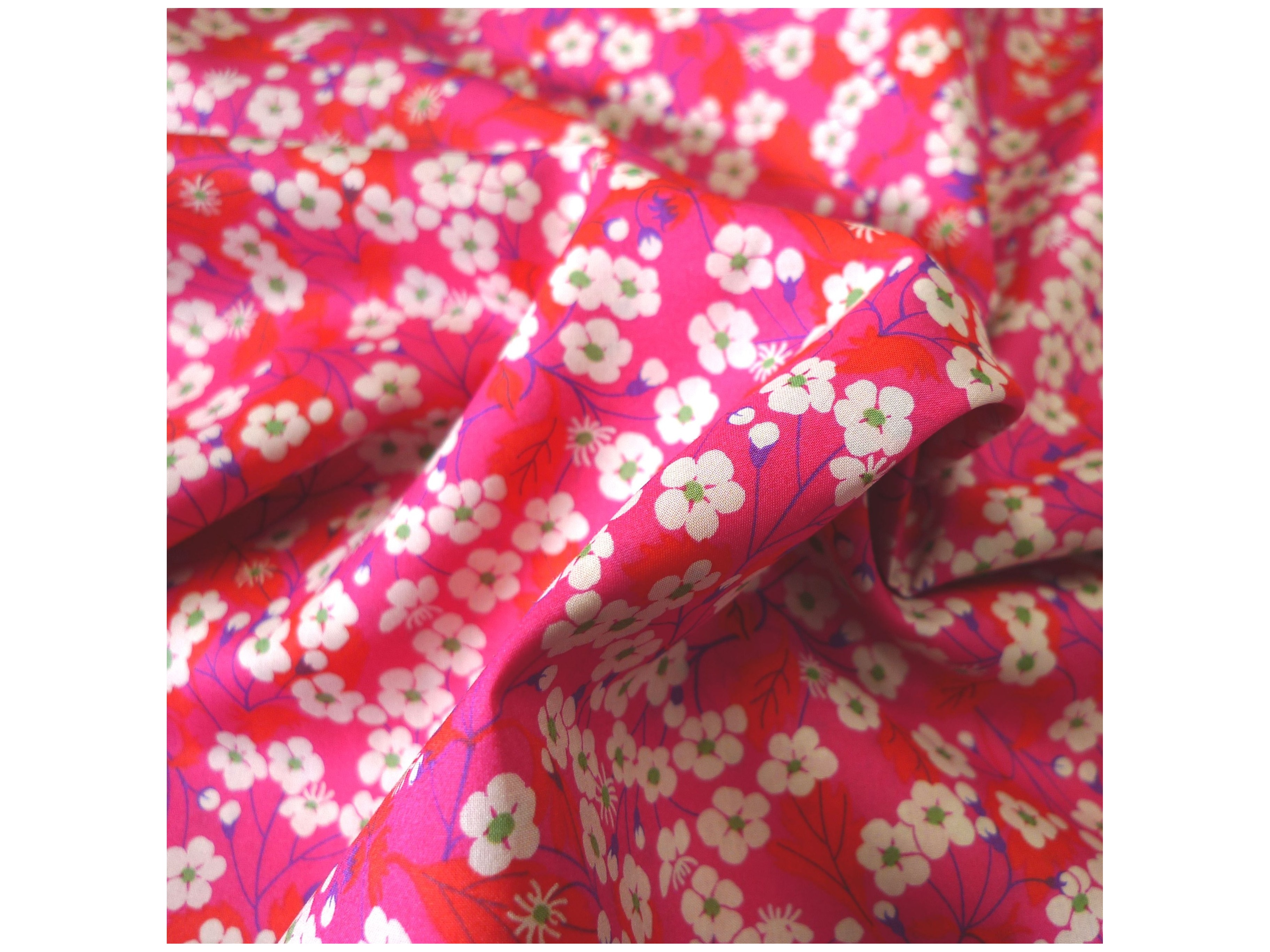 Feuille thermocollante Liberty Mitsi Fuchsia