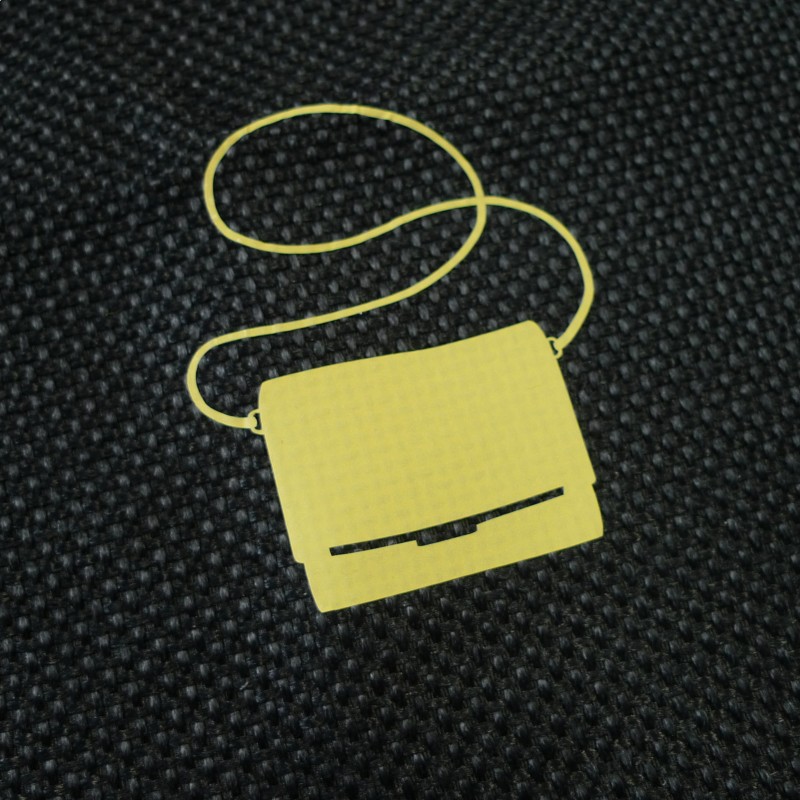 Customisation textile en flex (toucher lisse) - texte, prénom, init