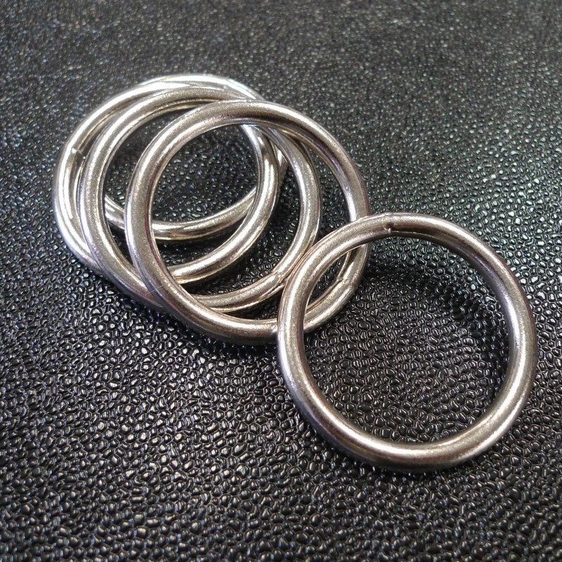 Lot de 12 anneaux en D en métal pour sangle de 32 mm de large Argenté 3,5  mm d'épaisseur Anneau non soudé en D Anneau en acier nickelé Boucle en D  pour