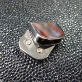 Embouts sangle Luxe nickel 20 mm