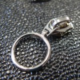 Curseur zip Round nickel