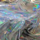 Tissu cristal argent Hologramme