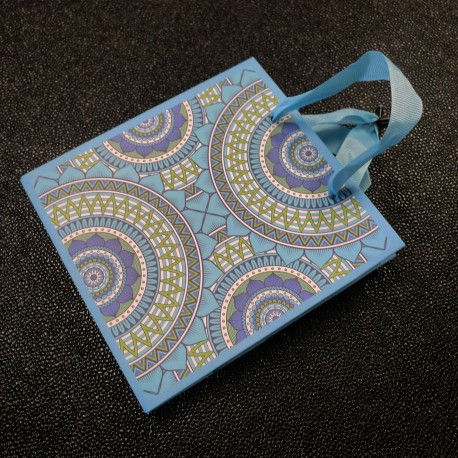 Pochette cadeau Mandala Bleu